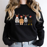 Christmas Chicken Sweatshirt, Merry Chickmas Shirt, Chicken Lover Shirt
