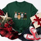 Christmas Chicken Sweatshirt, Merry Chickmas Shirt, Chicken Lover Shirt