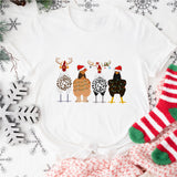 Christmas Chicken Sweatshirt, Merry Chickmas Shirt, Chicken Lover Shirt