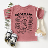 God Says I Am Construction Shirt, Bible Verse T-Shirt