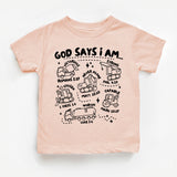 God Says I Am Construction Shirt, Bible Verse T-Shirt