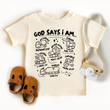God Says I Am Construction Shirt, Bible Verse T-Shirt