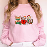 Christmas Coffee T Shirt, Peppermint Iced Latte Tee, Snowmen Sweets Sweatshirt