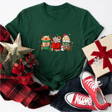 Christmas Coffee T Shirt, Peppermint Iced Latte Tee, Snowmen Sweets Sweatshirt