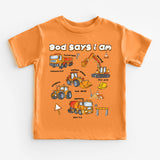 God Says I Am Truck Shirt, Christian Kids Construction T-Shirt