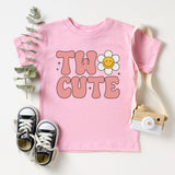 Two Cute Shirt, 2nd Birthday T-Shirt, Birthday Girl Groovy Top, Funny Birthday Girl Shirt