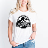 Teaching Is A Walk In The Park Shirt, Dinosaur Teacher Tee, Back To School Shirt