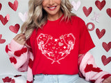 Skeleton Love Sweatshirt, Skull Valentines Day Shirt, Valentine Skeleton Shirt