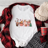 Christmas Santa Coffee Sweatshirt, Peppermint Iced Latte Sweatshirt