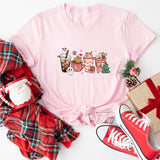 Christmas Santa Coffee Sweatshirt, Peppermint Iced Latte Sweatshirt