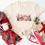 Christmas Santa Coffee Sweatshirt, Peppermint Iced Latte Sweatshirt