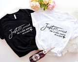 Just Married Shirt, Husband And Wife Sweatshirt, Married Couple T-Shirt