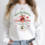 Christmas Sweatshirt, Candy Cane Shirt, Retro Old Fashioned Candy Cane Sweater