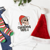 Christmas Vibes Skeleton Shirt, Funny Christmas Shirt, Christmas Party Sweatshirt