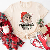 Christmas Vibes Skeleton Shirt, Funny Christmas Shirt, Christmas Party Sweatshirt
