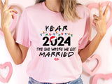 Year 2024 The One Where We Got Engaged Shirt, Best Christmas Ever Shirt, Winter Holiday Tee
