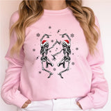 Dancing Skeleton Christmas Shirt, Funny Christmas Shirt, Christmas Party Tees