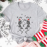 Dancing Skeleton Christmas Shirt, Funny Christmas Shirt, Christmas Party Tees