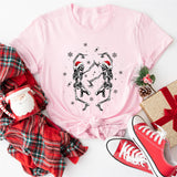 Dancing Skeleton Christmas Shirt, Funny Christmas Shirt, Christmas Party Tees