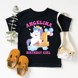 Unicorn Birthday Party Family Shirt, Custom Birthday Party Shirts