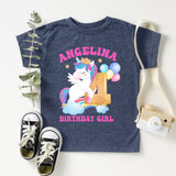 Unicorn Birthday Party Family Shirt, Custom Birthday Party Shirts