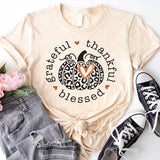 Thankful Grateful Blessed Shirt, Thanksgiving Shirt