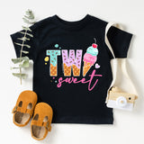 Two Ice Cream Birthday Matching Shirt, 2nd Birthday Shirt