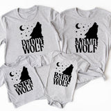 Wolf Pack Shirts, Family Wolf Pack Tees