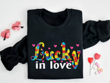 Autism Lucky In Love Shirt, Different Not Less T-Shirt, Autism Awareness Shirt
