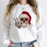 Santa Skeleton Christmas Shirt, Funny Christmas Shirt, Christmas Party Tshirts
