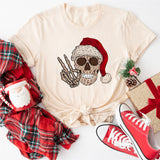 Santa Skeleton Christmas Shirt, Funny Christmas Shirt, Christmas Party Tshirts