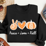 Peace Love Fall Shirt, Peace Love Pumpkin, Cute Fall Shirt