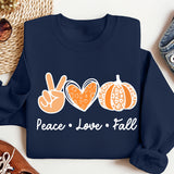 Peace Love Fall Shirt, Peace Love Pumpkin, Cute Fall Shirt