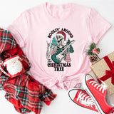 Rocking Around The Christmas Tree Shirt, Christmas Skeleton Shirt