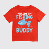 Daddy's Fishing Buddy Toddler Shirt, Father's Day Bodysuit
