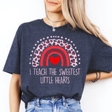 I Teach the Sweetest Little Hearts Shirt, Teacher Valentine Shirt, Love Teaching Shirt