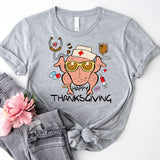 Nurse Thanksgiving shirt, Thankful Nurse tee, Thanksgiving tee for nurses, Nurses Cute fall shirt