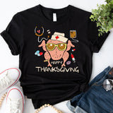 Nurse Thanksgiving shirt, Thankful Nurse tee, Thanksgiving tee for nurses, Nurses Cute fall shirt