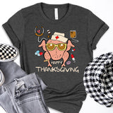 Nurse Thanksgiving shirt, Thankful Nurse tee, Thanksgiving tee for nurses, Nurses Cute fall shirt