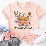 Nurse Thanksgiving shirt, Thankful Nurse tee, Thanksgiving tee for nurses, Nurses Cute fall shirt