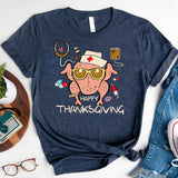 Nurse Thanksgiving shirt, Thankful Nurse tee, Thanksgiving tee for nurses, Nurses Cute fall shirt