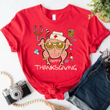 Nurse Thanksgiving shirt, Thankful Nurse tee, Thanksgiving tee for nurses, Nurses Cute fall shirt