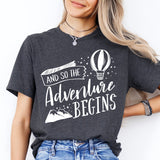 And So The Adventure Begins Shirt, Explorer Shirt, camping shirts, camp lover shirt,