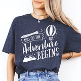 And So The Adventure Begins Shirt, Explorer Shirt, camping shirts, camp lover shirt,