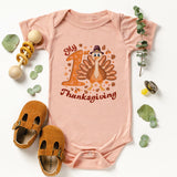 My First Thanksgiving Onesie, Thanksgiving Baby Shirt