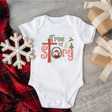 True Story Christian Christmas Sweatshirt, Religious Christmas Shirt, Nativity Shirt