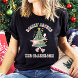Rockin Around the Classroom Sweatshirt, Teacher Christmas T-Shirt, Retro Xmas Tee