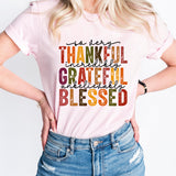 Thankful Shirt, Grateful Sweatshirt, Family Thanksgiving Shirt