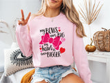 My Bow Is Big and My Heart Is Even Bigger Shirt, Valentines Bow Shirt