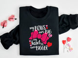 My Bow Is Big and My Heart Is Even Bigger Shirt, Valentines Bow Shirt